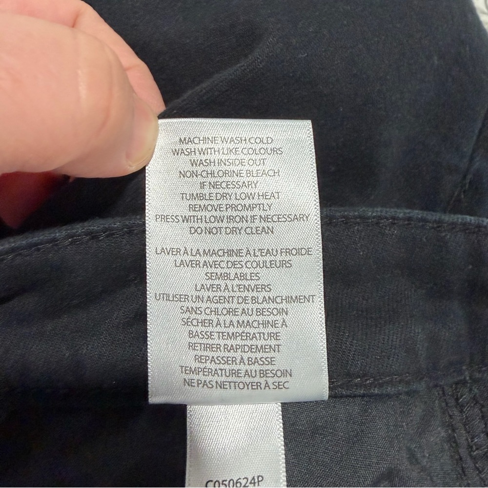 United Colors of Benetton Black Denim Jeans 5-Pocket Stretch Skinny High Rise - Picture 10 of 10